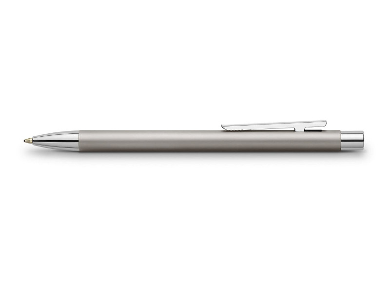 FABER-CASTELL Stylo à bille NEO Slim acier inoxydable, mat