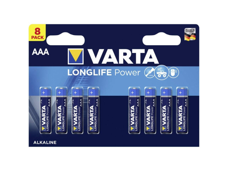 VARTA Pile alcaline Longlife Power, Micro (AAA/LR03)