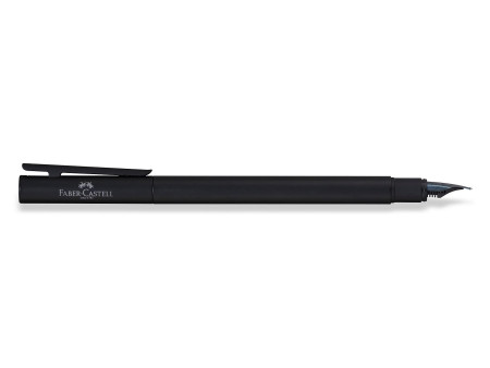 FABER-CASTELL Stylo plume NEO Slim métal, noir, B