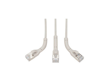DIGITUS Câble patch Slim coudable, cat. 6A, F/FTP, 0,3 m