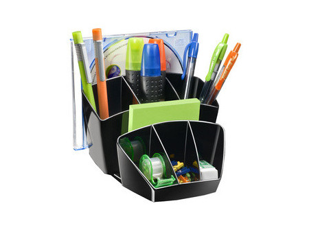 CEP Multipot à crayons CONFORT, 8 compartiments, transparent