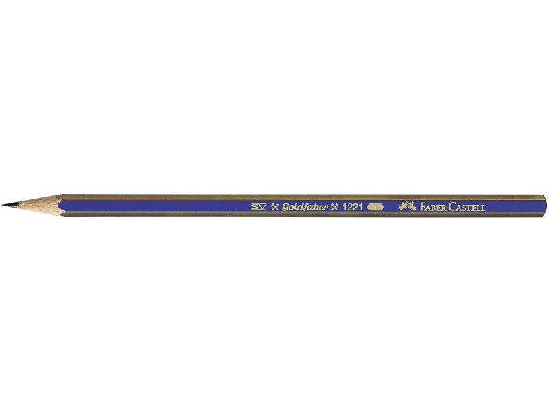 FABER-CASTELL Crayon graphite GOLDFABER, hexagonal, degré de
