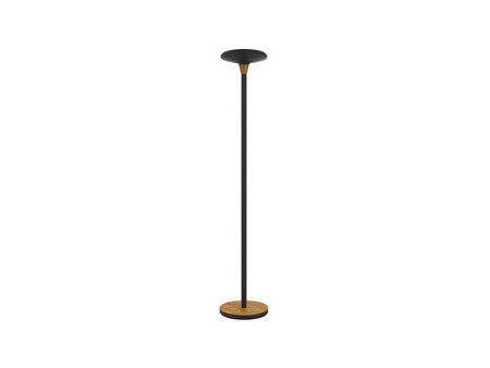 UNiLUX Lampadaire à LED BALY BAMBOO, dimmable, noir-bambou