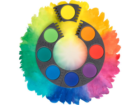 FABER-CASTELL Palette de peinture CONNECTOR 12 couleurs bleu