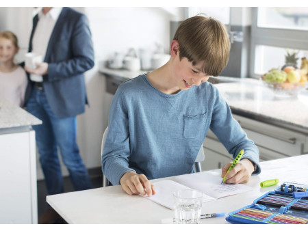 FABER-CASTELL Stylo plume éducatif Scribolino, rouge
