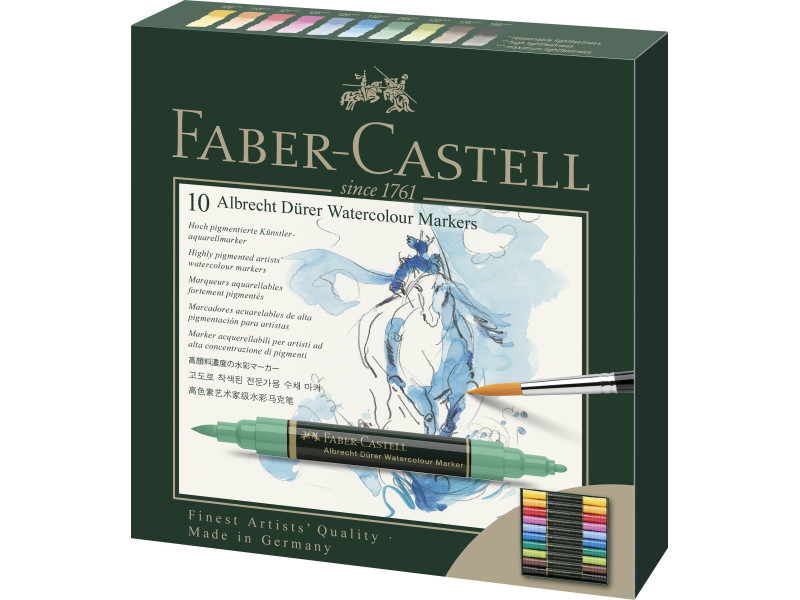 FABER-CASTELL Marqueur aquarelle ALBRECHT DÜRER, étui de 10