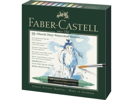 FABER-CASTELL Marqueur aquarelle ALBRECHT DÜRER, étui de 10