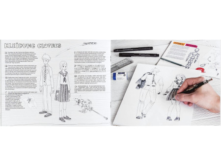 FABER-CASTELL Feutre PITT artist pen, kit de démarrage Manga