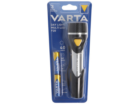 VARTA Lampe de poche 'Day Light' Multi LED F20, avec piles