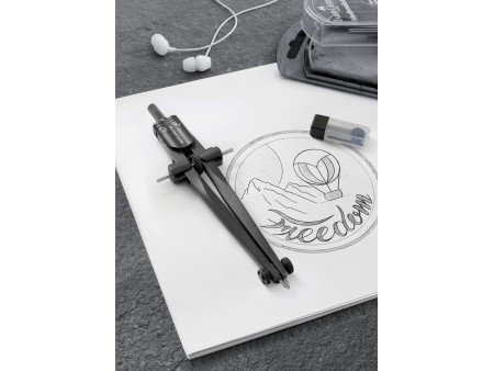 FABER-CASTELL Compas à réglage rapide STREAM, noir