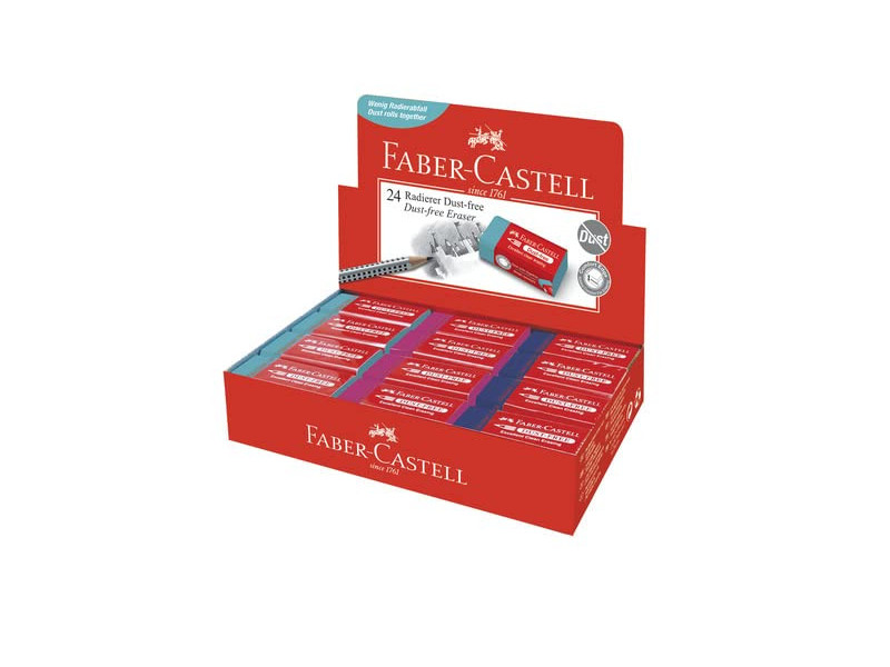 FABER-CASTELL Gomme en plastique DUST-FREE, en présentoir