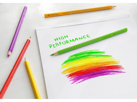 FABER-CASTELL Crayon couleur triangle ColourGRIP, étui promo