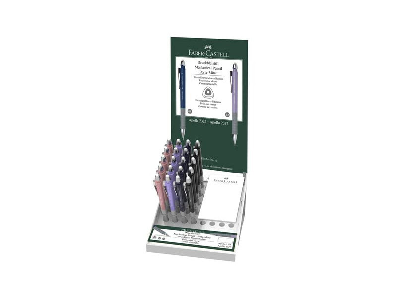 FABER-CASTELL Porte-mines APOLLO 2325, dans un présentoir