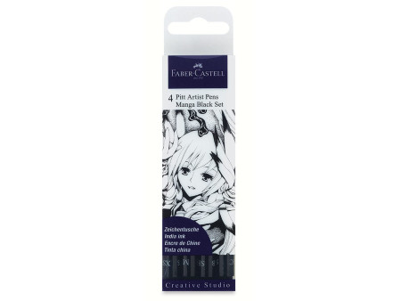 FABER-CASTELL Feutre encre de Chine PITT artist pen Manga