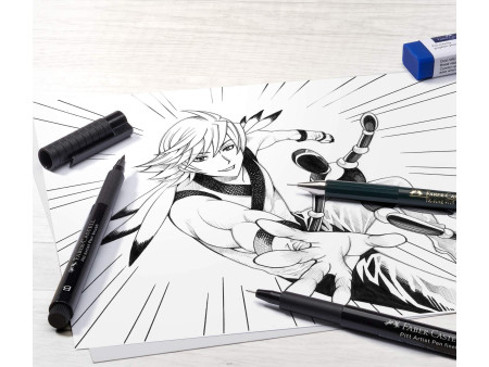 FABER-CASTELL Feutre encre de Chine PITT artist pen Manga