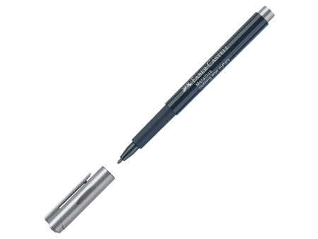 FABER-CASTELL Marqueur Metallics, argent