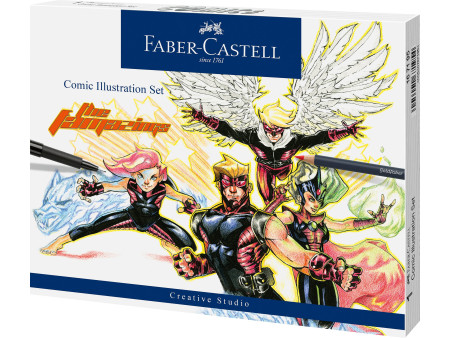 FABER-CASTELL Feutre PITT artist pen, kit Comic Illustration