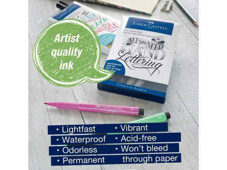 FABER-CASTELL Feutre PITT artist pen, étui de 8