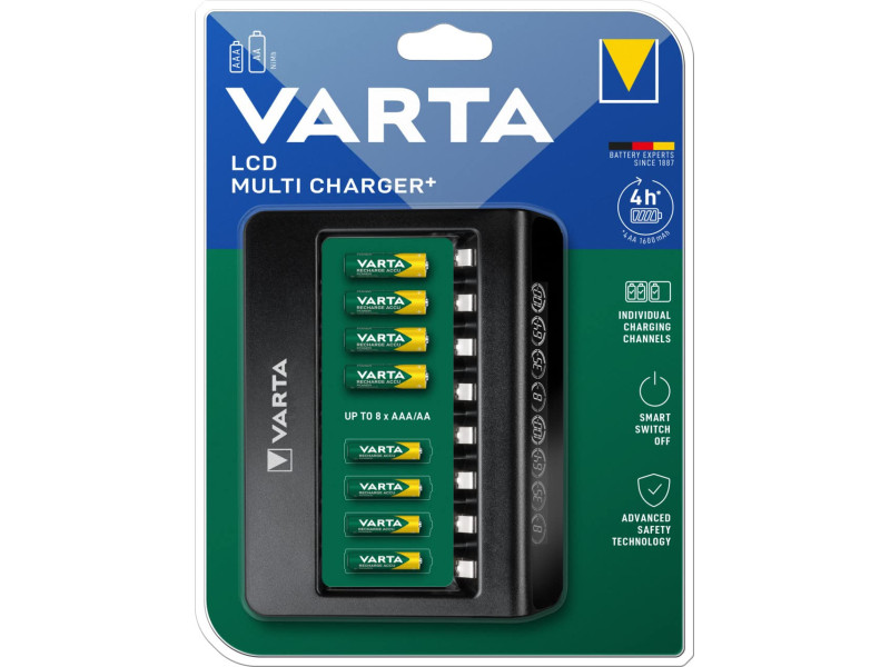 VARTA Chargeur LCD Multi Charger+, non équipé