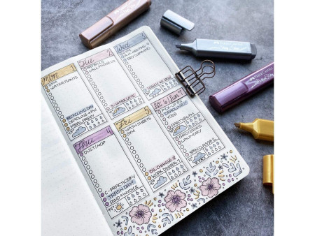 FABER-CASTELL Surligneur TEXTLINER 46 METALLIC, rosé