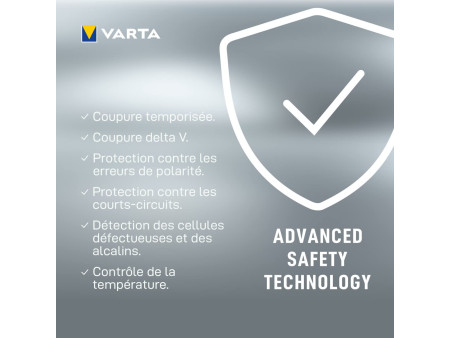 VARTA Chargeur LCD Ultra Fast Charger+, avec 4x piles Mignon