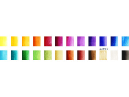 FABER-CASTELL Peinture aquarelle en godets, étui de 24