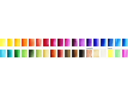 FABER-CASTELL Peinture aquarelle en godets, étui de 36