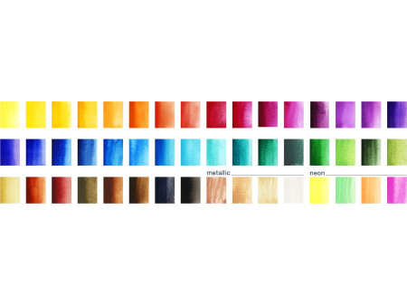 FABER-CASTELL Peinture aquarelle en godets, étui de 48