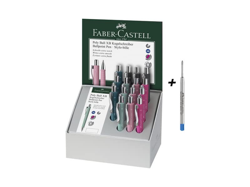 FABER-CASTELL Stylo-bille POLY BALL XB, présentoir