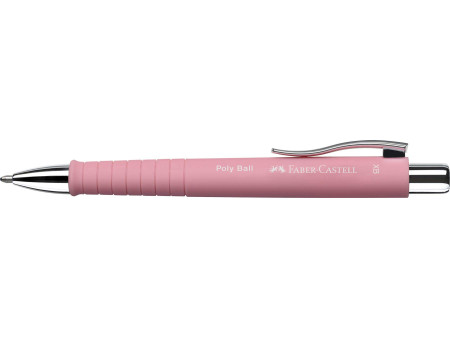 FABER-CASTELL Stylo-bille rétractable POLY BALL XB, rosé