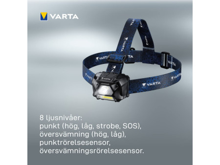 VARTA Lampe frontale 'Work Flex Motion Sensor H20', 3x AAA