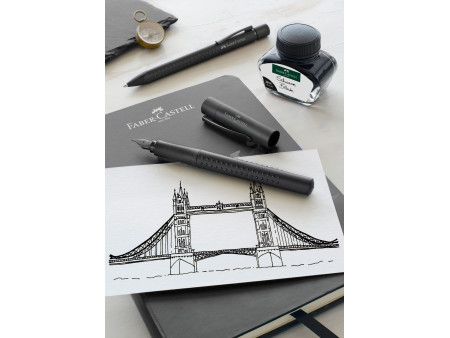 FABER-CASTELL Stylo plume GRIP Edition, M, all black
