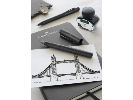 FABER-CASTELL Stylo plume GRIP Edition, F, all black