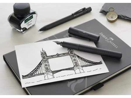 FABER-CASTELL Stylo plume GRIP Edition, F, all black