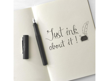 FABER-CASTELL Stylo plume GRIP Edition, F, all black