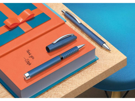 FABER-CASTELL Stylo roller Essentio Aluminium, bleu