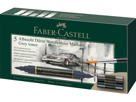 FABER-CASTELL Marqueur aquarelle ALBRECHT DÜRER, tons gris