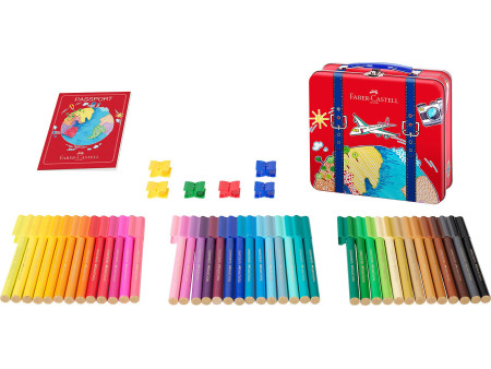FABER-CASTELL Feutre CONNECTOR PEN, mallette de voyage de 40