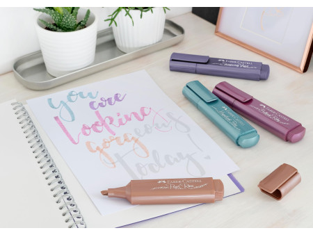 FABER-CASTELL Surligneur TEXTLINER 46 METALLIC, vert