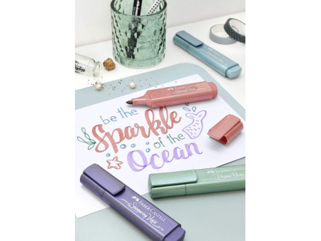 FABER-CASTELL Surligneur TEXTLINER 46 METALLIC, rouge