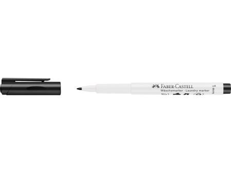 FABER-CASTELL Marqueur pour tissu, noir, sur carte blister