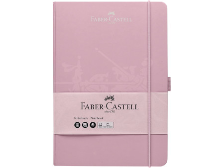 FABER-CASTELL Carnet, A5, quadrillé, rose