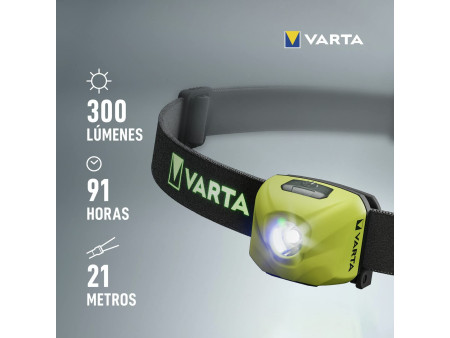 VARTA Lampe frontale Outdoor Sports Ultralight H30R, jaune