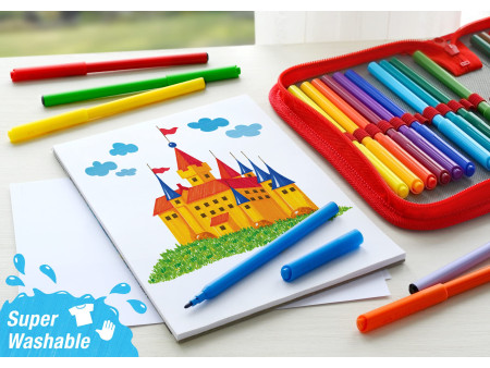 FABER-CASTELL Feutre CASTLE, étui carton de 12 pièces