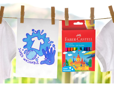 FABER-CASTELL Feutre CASTLE, étui carton de 24 pièces