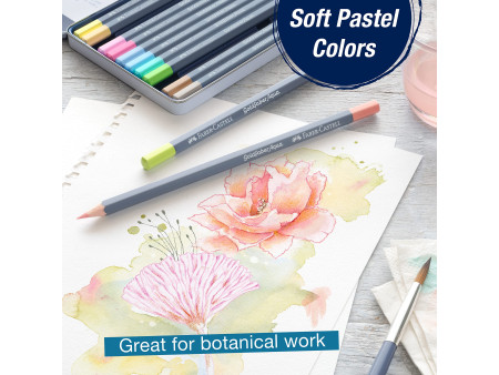 FABER-CASTELL Crayon GOLDFABER Aquarelle, boîte métal de 12
