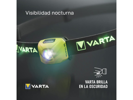 VARTA Lampe frontale Outdoor Sports Ultralight H30R, jaune