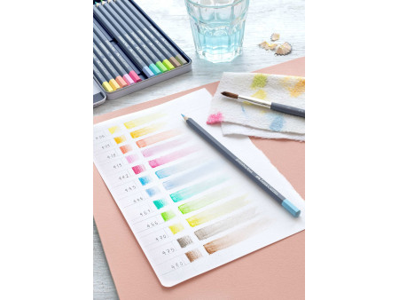 FABER-CASTELL Crayon GOLDFABER Aquarelle, boîte métal de 36