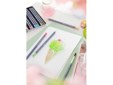 FABER-CASTELL Crayon GOLDFABER Aquarelle, boîte métal de 36