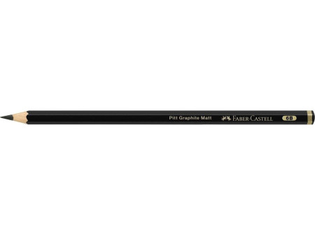 FABER-CASTELL Crayon graphite PITT GRAPHITE Matt, dureté 6B